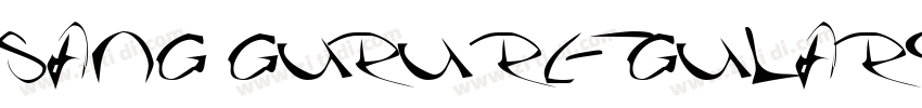 SANG GURU regular字体转换